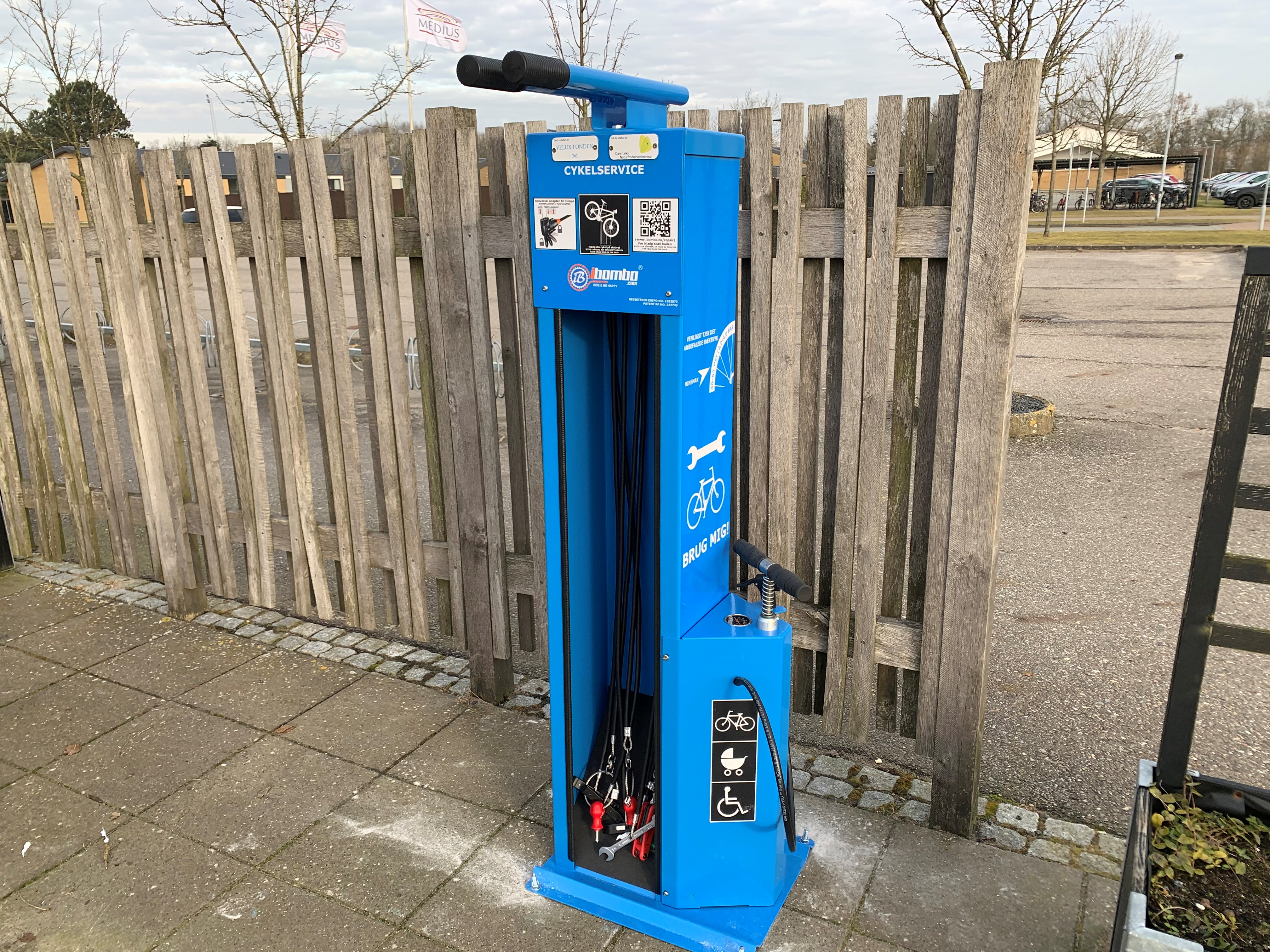 Cykelstation i Holsted